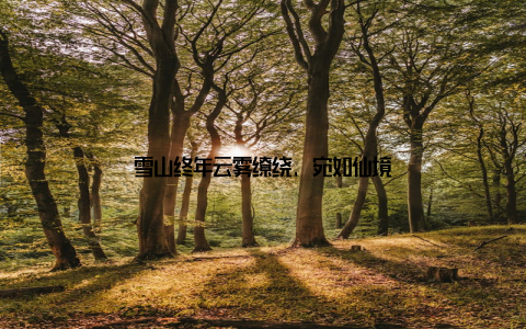 雪山终年云雾缭绕, 宛如仙境