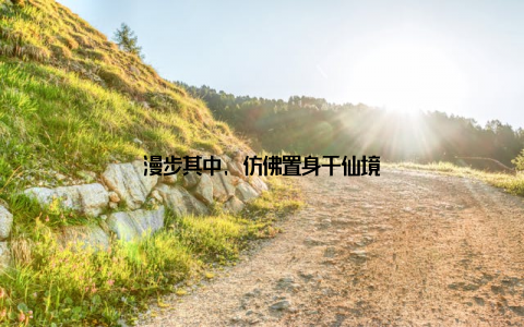 漫步其中, 仿佛置身于仙境