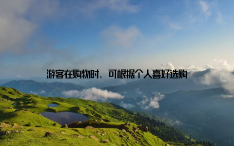 游客在购物时, 可根据个人喜好选购