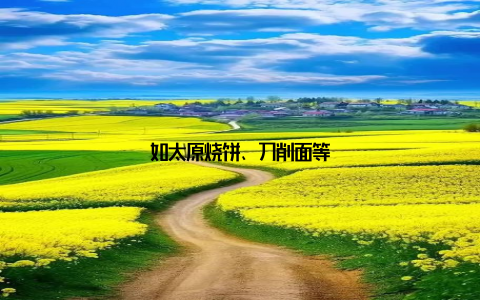 如太原烧饼、刀削面等