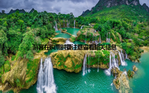 游客在购票时要注意查看相关信息